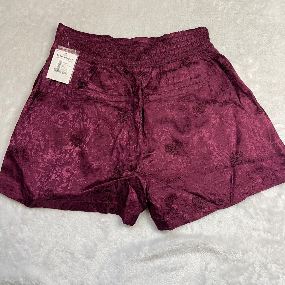 Free People Go Your Own‎ Way Jacquard Shorts Women's Medium High Rise Rayon NEW - Picture 13 of 14